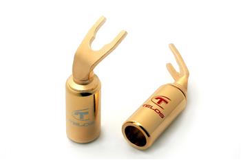 Telos Gold-Plated Spade Connectors (pair)